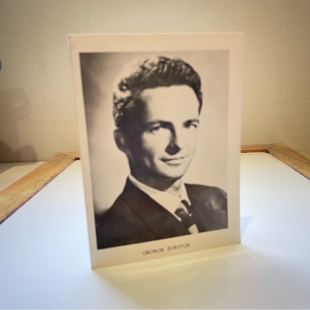 Vintage Autographed Photo George Zoritch Ballet Personal Greeting Card 1963-64